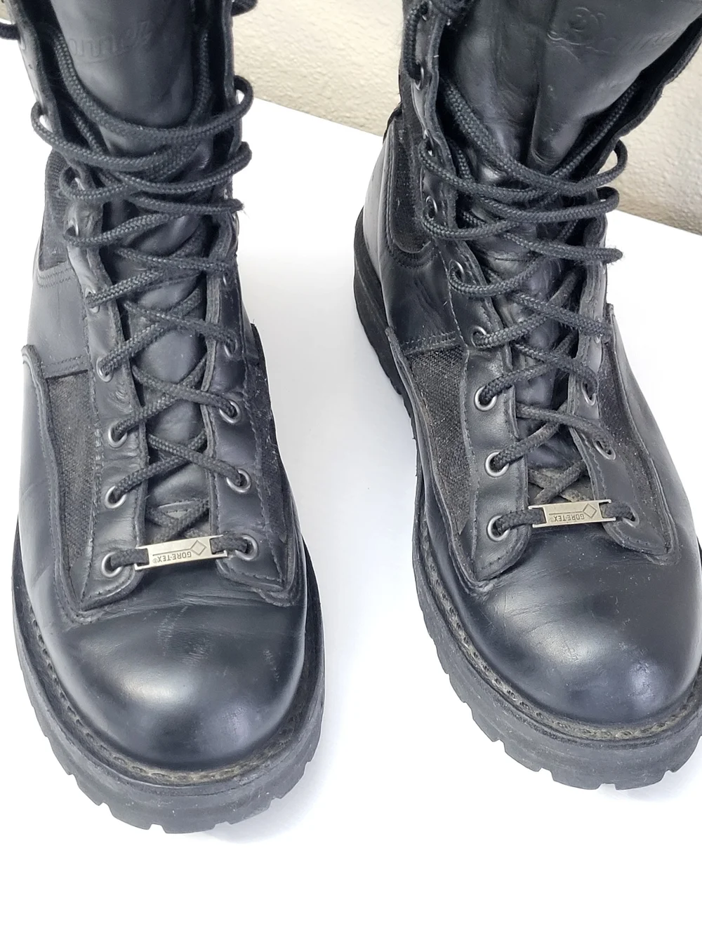 Danner Acadia Men's Black Leather Combat Boots - Sturdy Lace-Up Work Boot Sz 10
